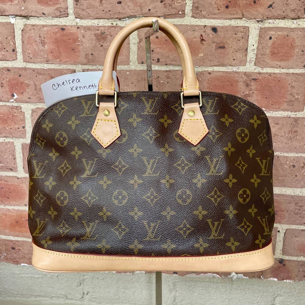 Louis Vuitton Vintage Alma Monogram PM Bag Purse Handbag Hand NEW VACHETTA